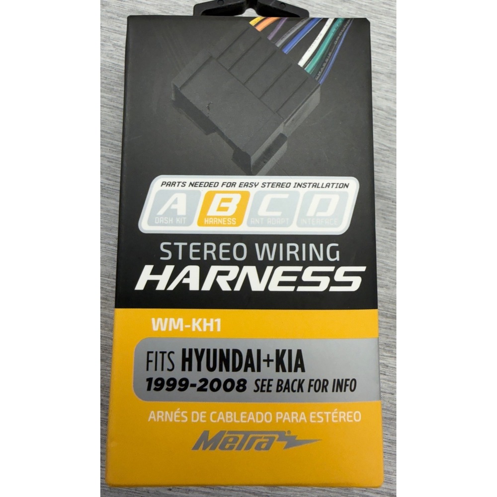 Metra WM-KH1 Stereo Wiring Harness for Hyundai Kia 1999-2008 Aftermarket Radio